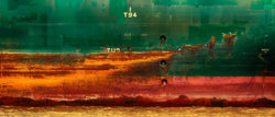 Wandbild - Bordwand rot-grün - Ausrichtung_Panorama Ausrichtung_Quer Farbe_Grün Farbe_Rot Fotograf_Alexander Schönberg